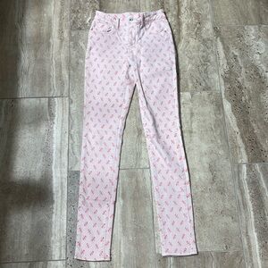 Levi Skinny High Rise Size 25 Patterned
